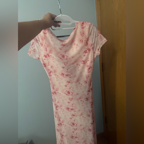 Floral Pink Women's Dress - Shein MEDIUM never worn - Picture 4 of 6